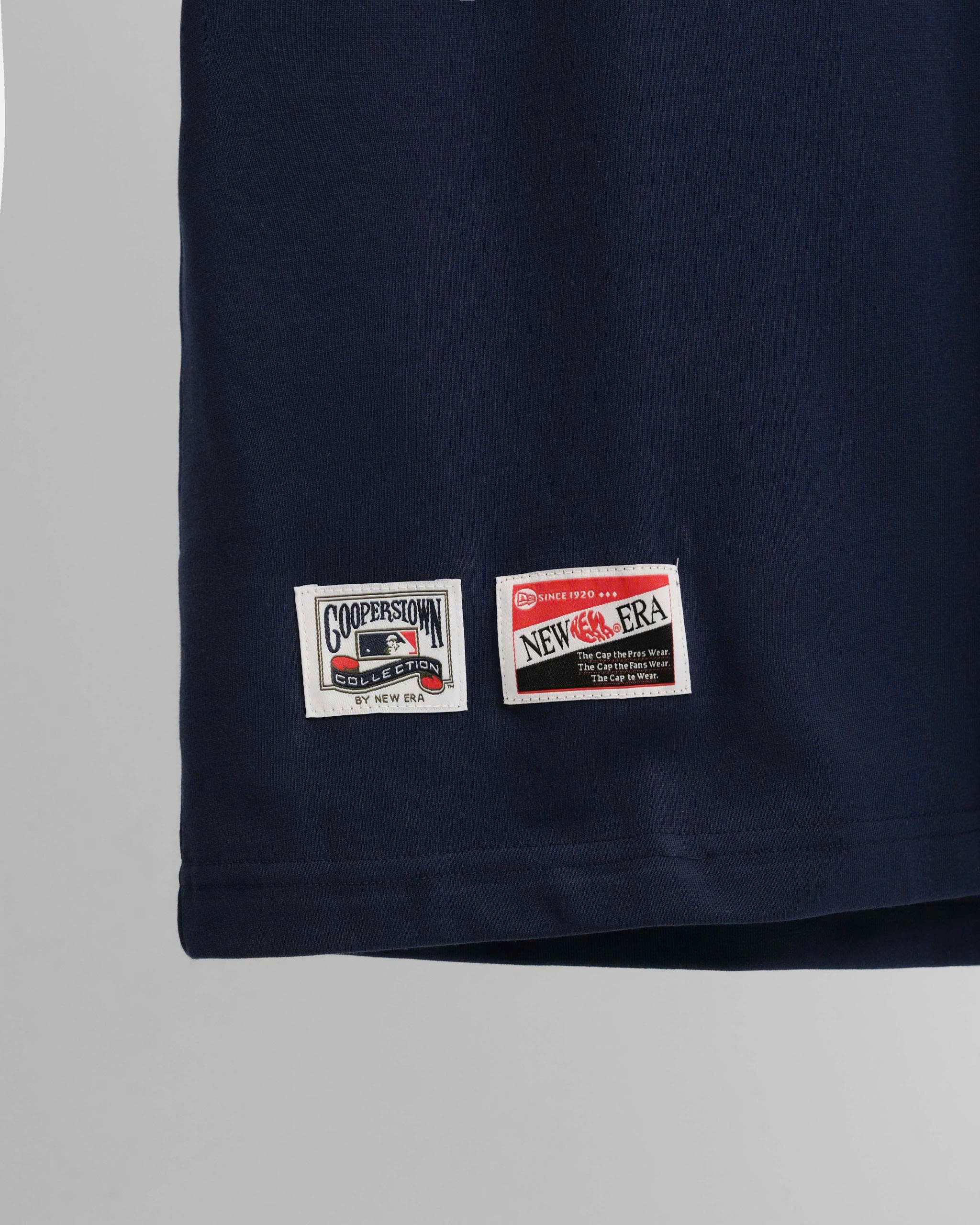 1924 - Áo New Era NY New York Yankees - Xanh Navy Viền Cổ Trắng 10932098	 [HÀNG CHÍNH HÃNG]