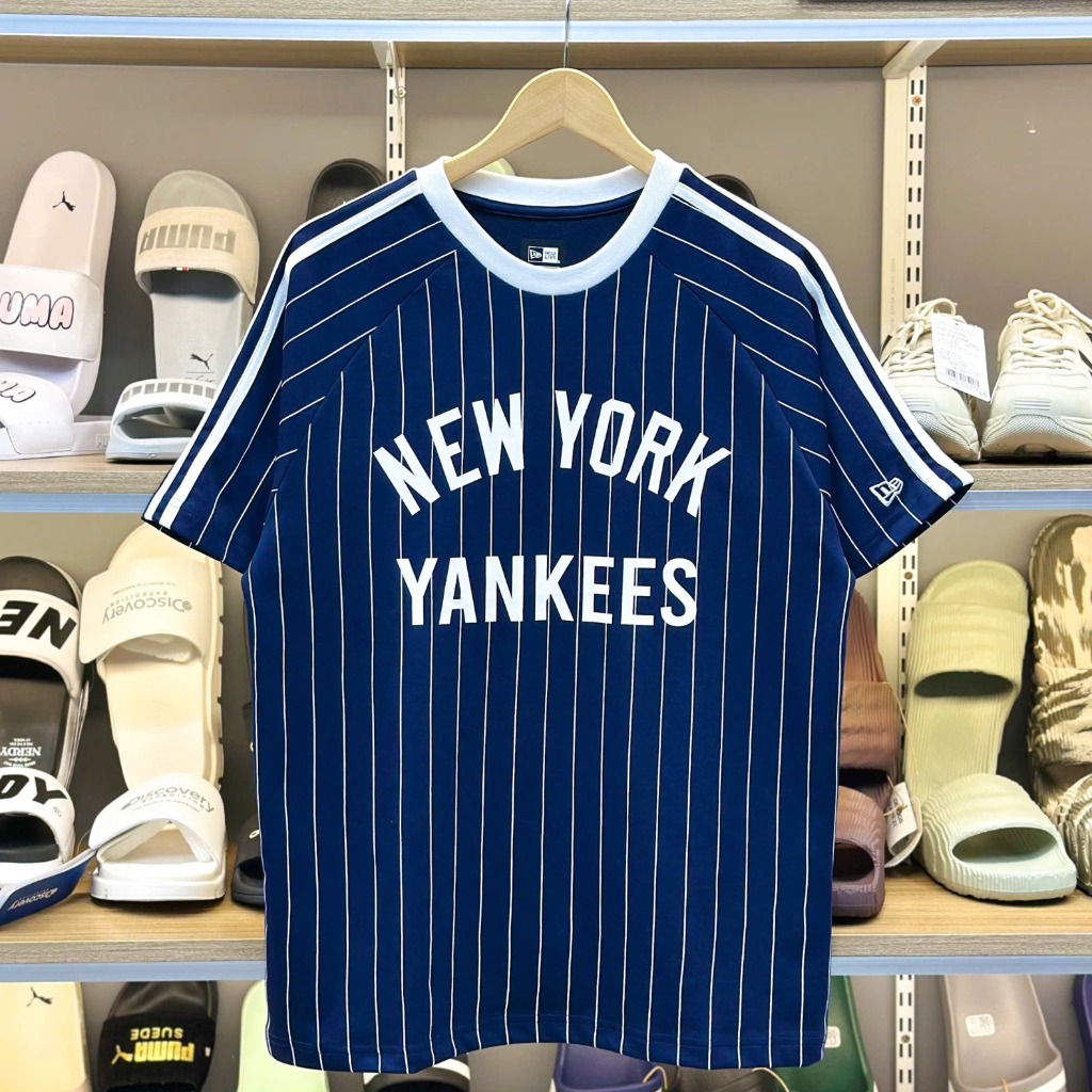 1886 - Áo New Era NY New York Yankees Xanh Biển Sọc Trắng [HÀNG CHÍNH HÃNG]
