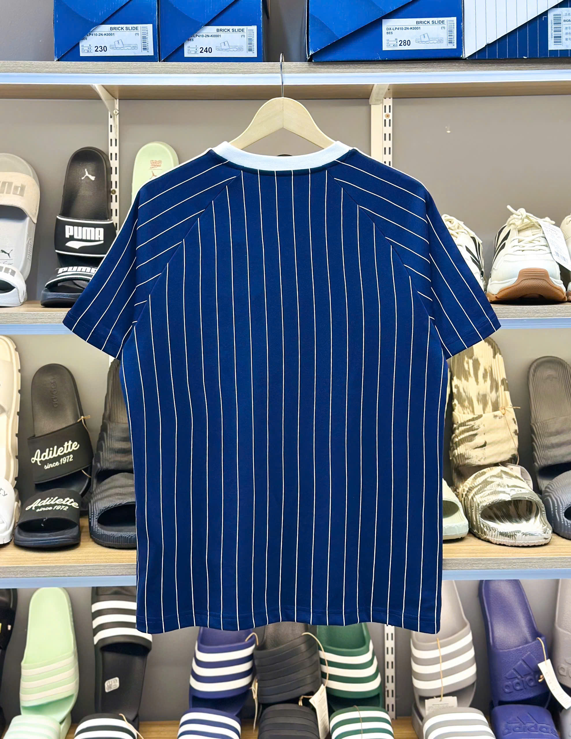 1886 - Áo New Era NY New York Yankees Xanh Biển Sọc Trắng [HÀNG CHÍNH HÃNG]