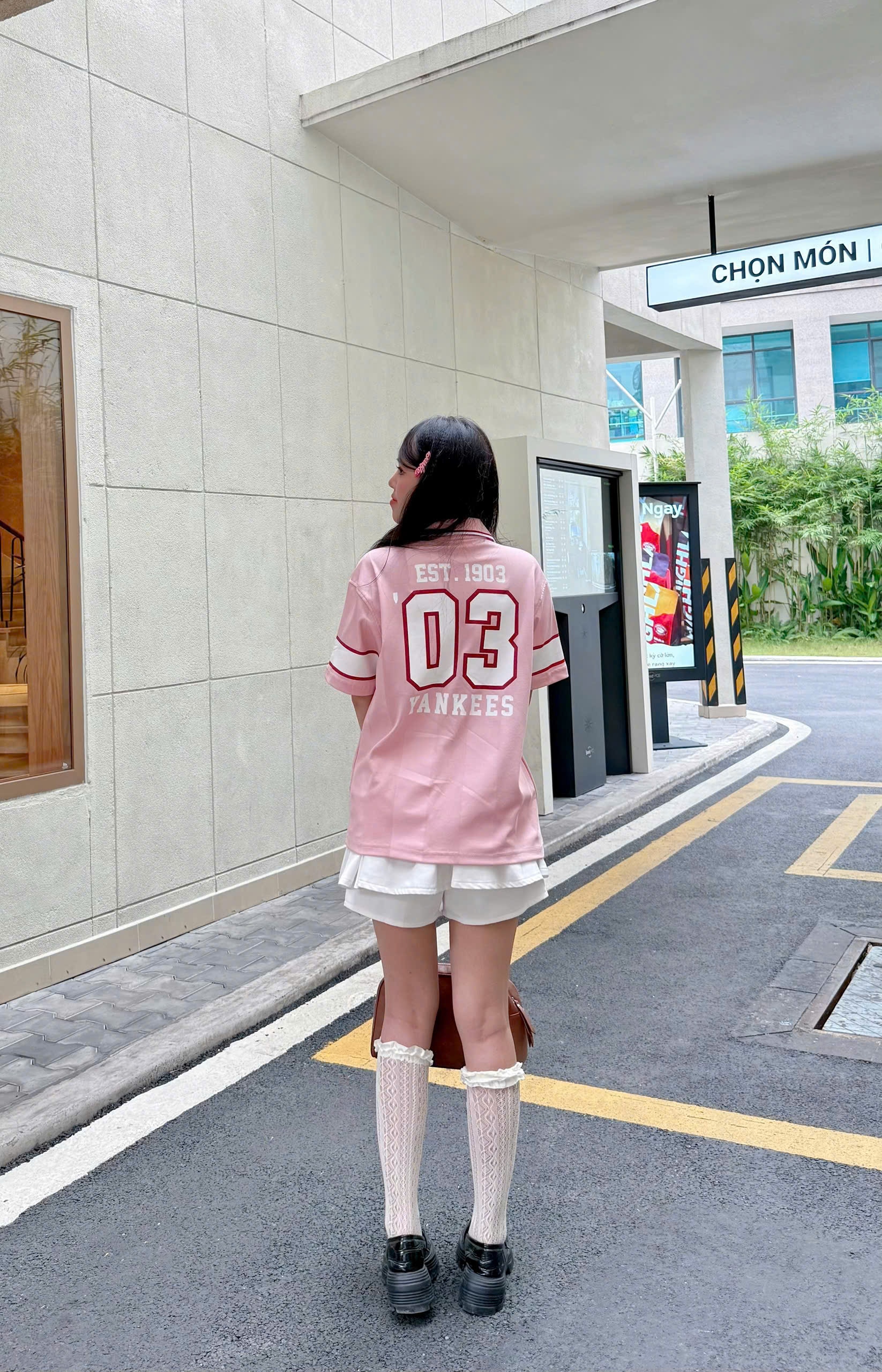 1944 - Áo Polo New Era NY New York 03 Yankee Hồng [HÀNG CHÍNH HÃNG]