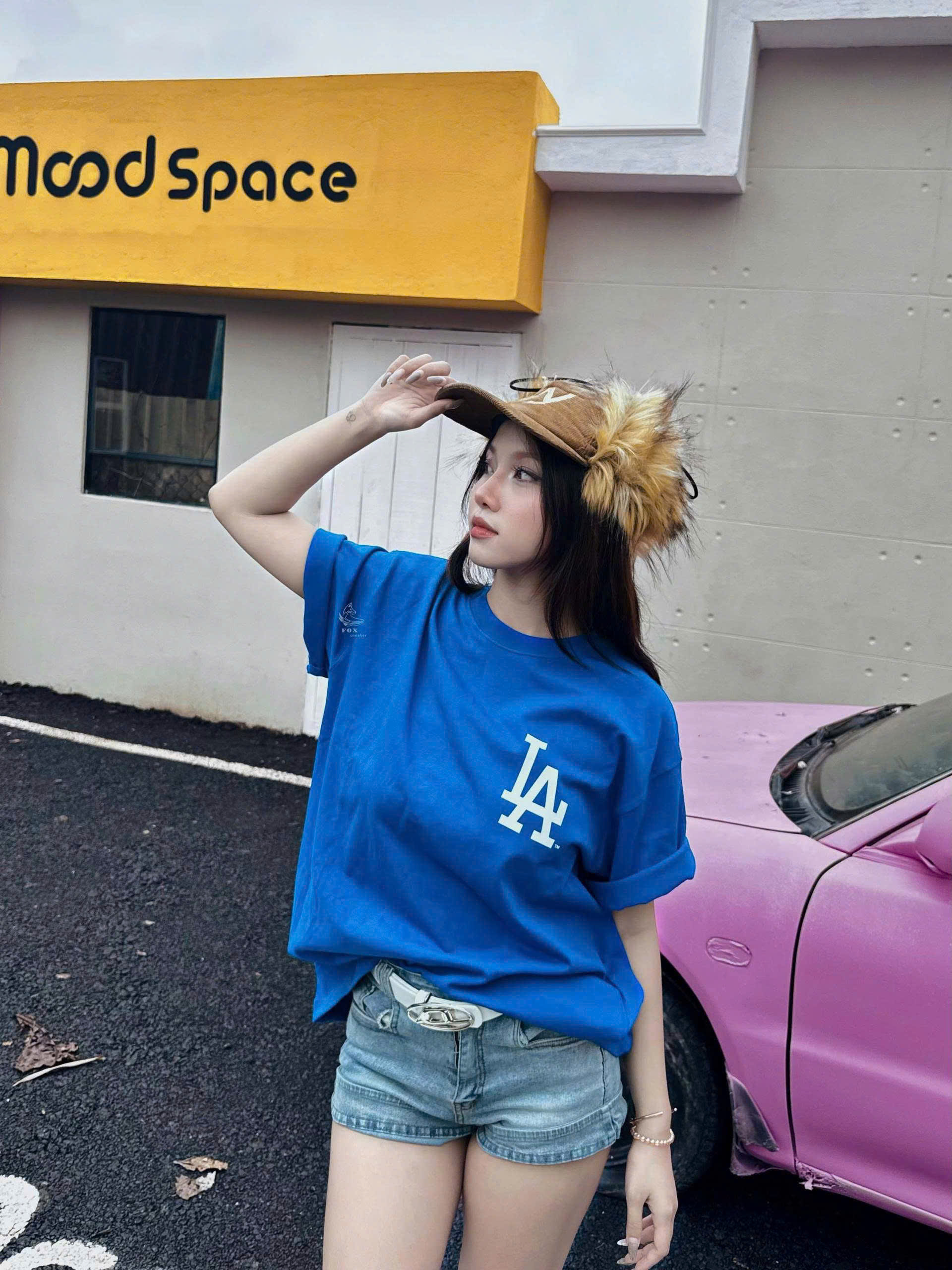 1947 - Áo New Era LA - Xanh Dương Hotdog [HÀNG CHÍNH HÃNG]