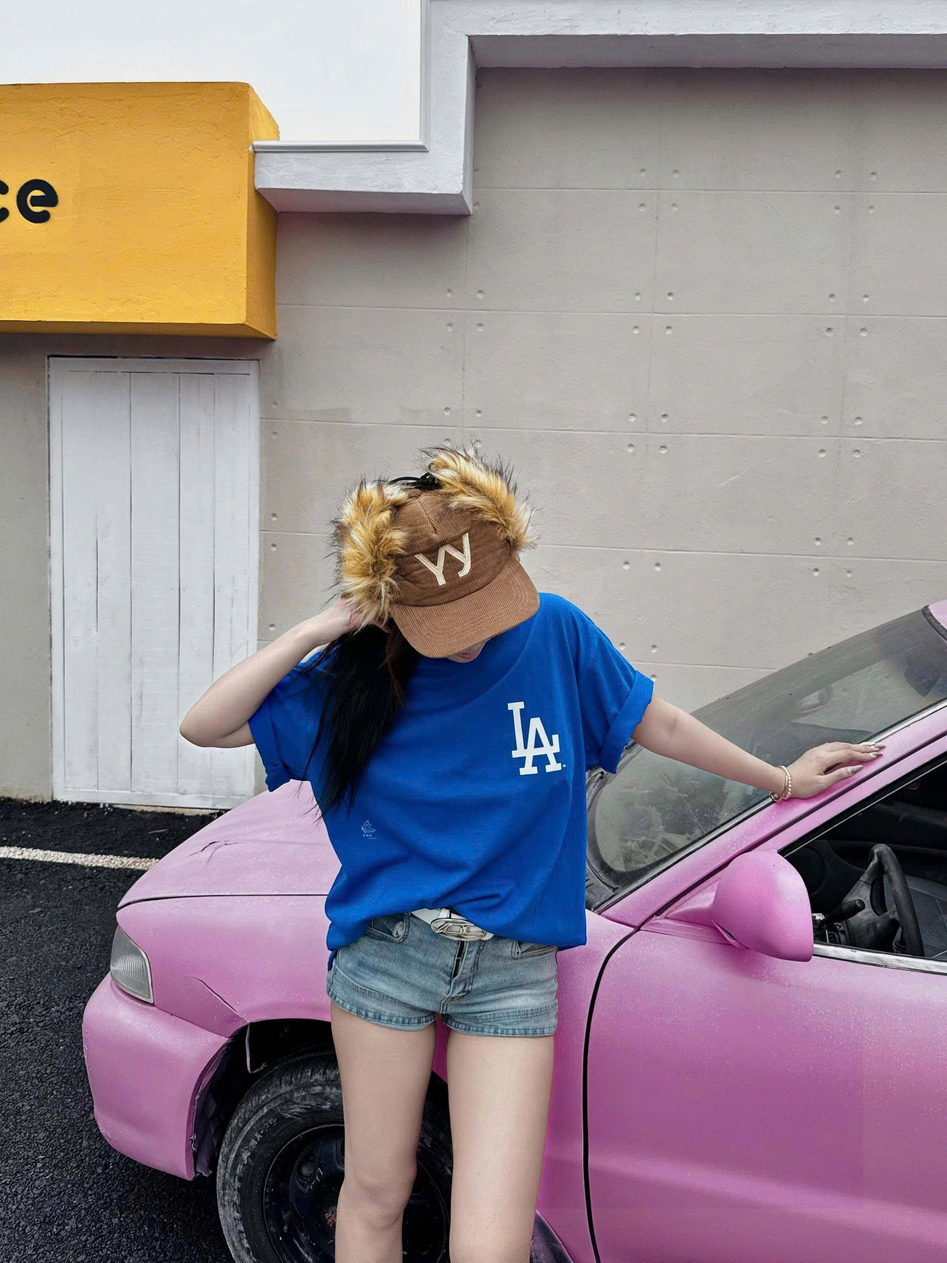 1947 - Áo New Era LA - Xanh Dương Hotdog [HÀNG CHÍNH HÃNG]