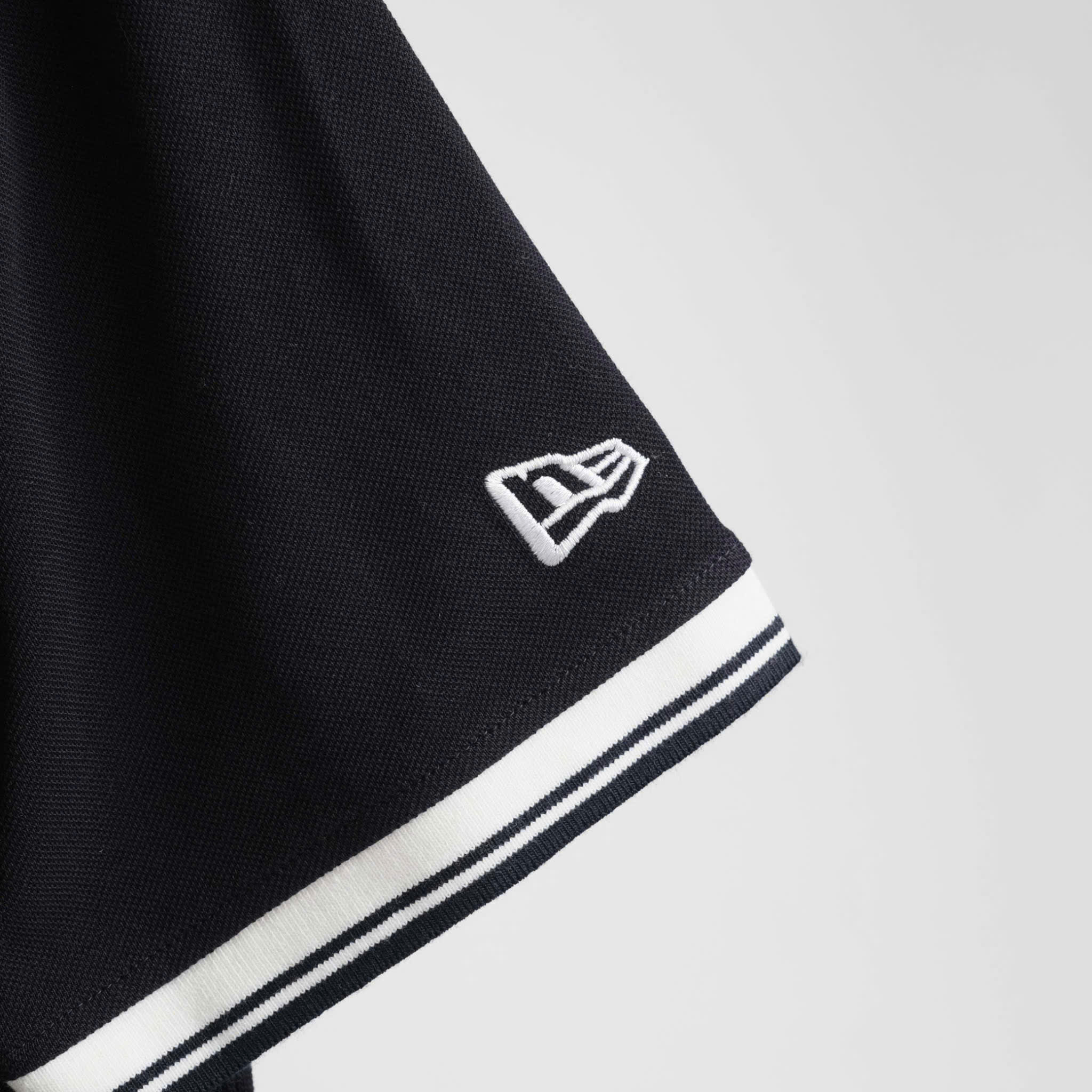 1960 - Áo Polo New Era NY - Đen NY Trắng Cổ Trắng  [HÀNG CHÍNH HÃNG]