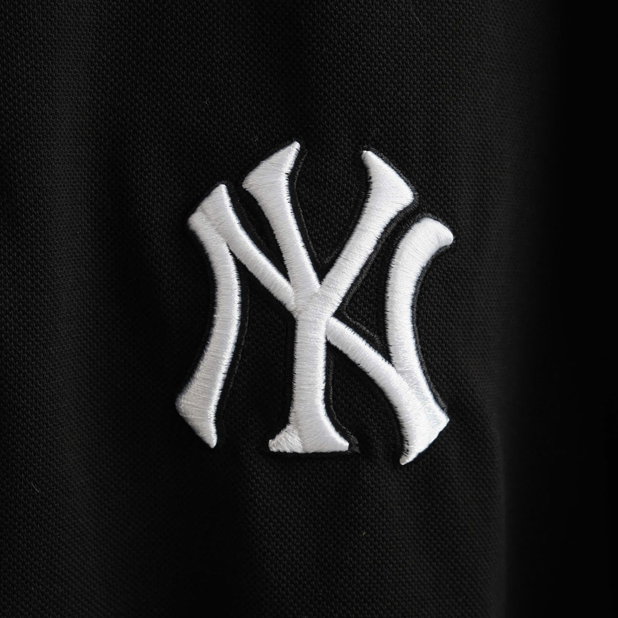 1960 - Áo Polo New Era NY - Đen NY Trắng Cổ Trắng  [HÀNG CHÍNH HÃNG]