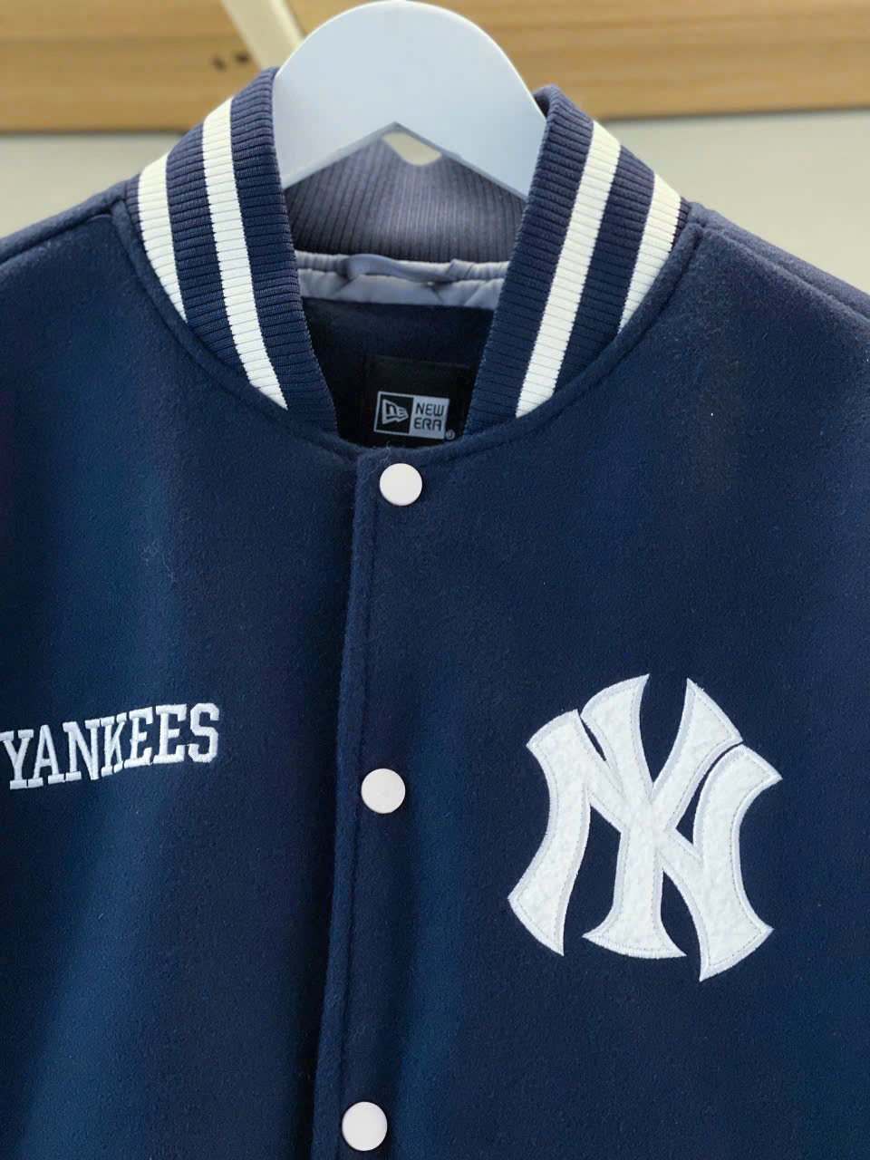 1970 - Áo Bomber New Era Vasity New York Yankee - Xanh Navy Tay Kem Yankee 1903 [HÀNG CHÍNH HÃNG]