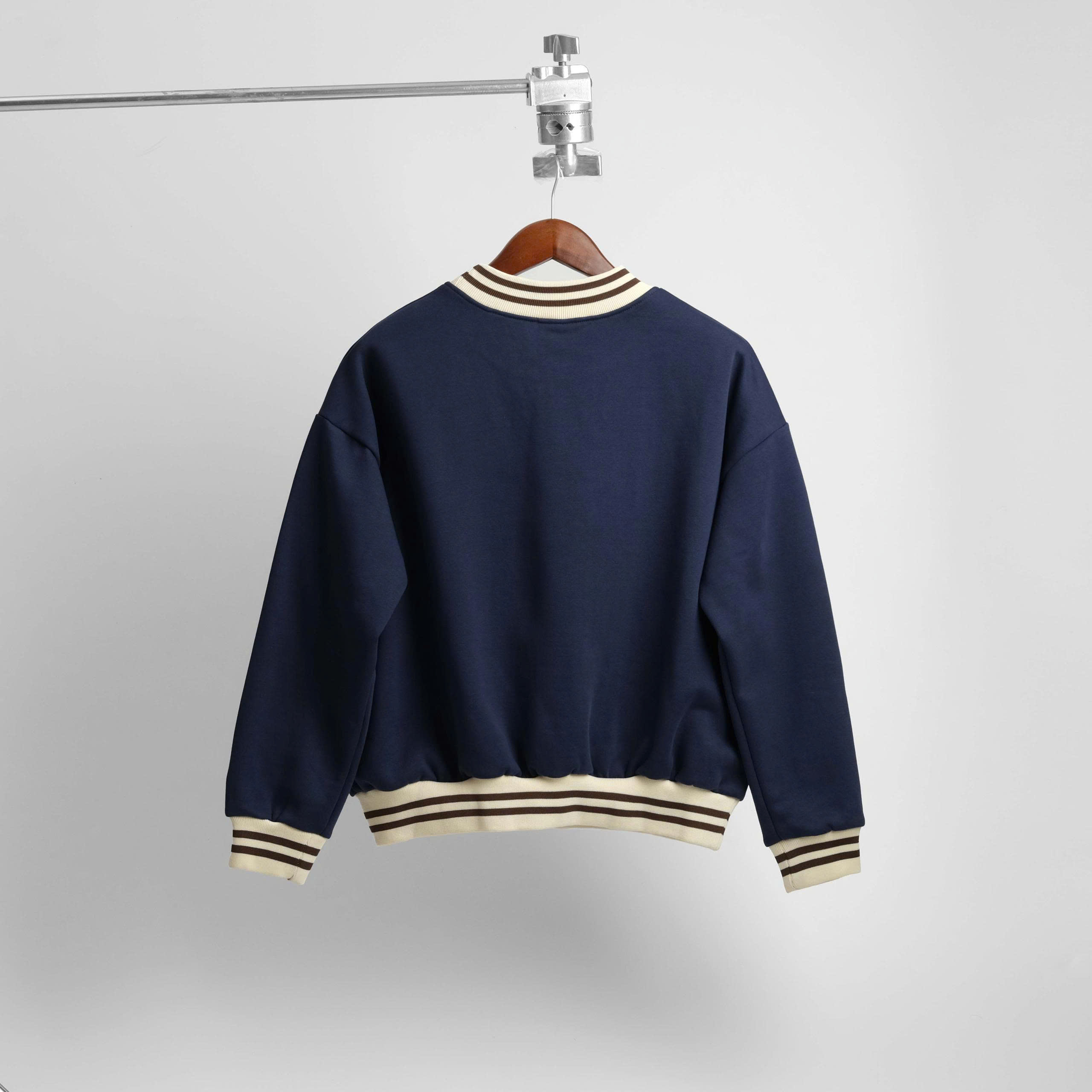 2064 - Áo Sweater New Era New York Yankee Xanh Navy Bo Trắng Đen [HÀNG CHÍNH HÃNG]