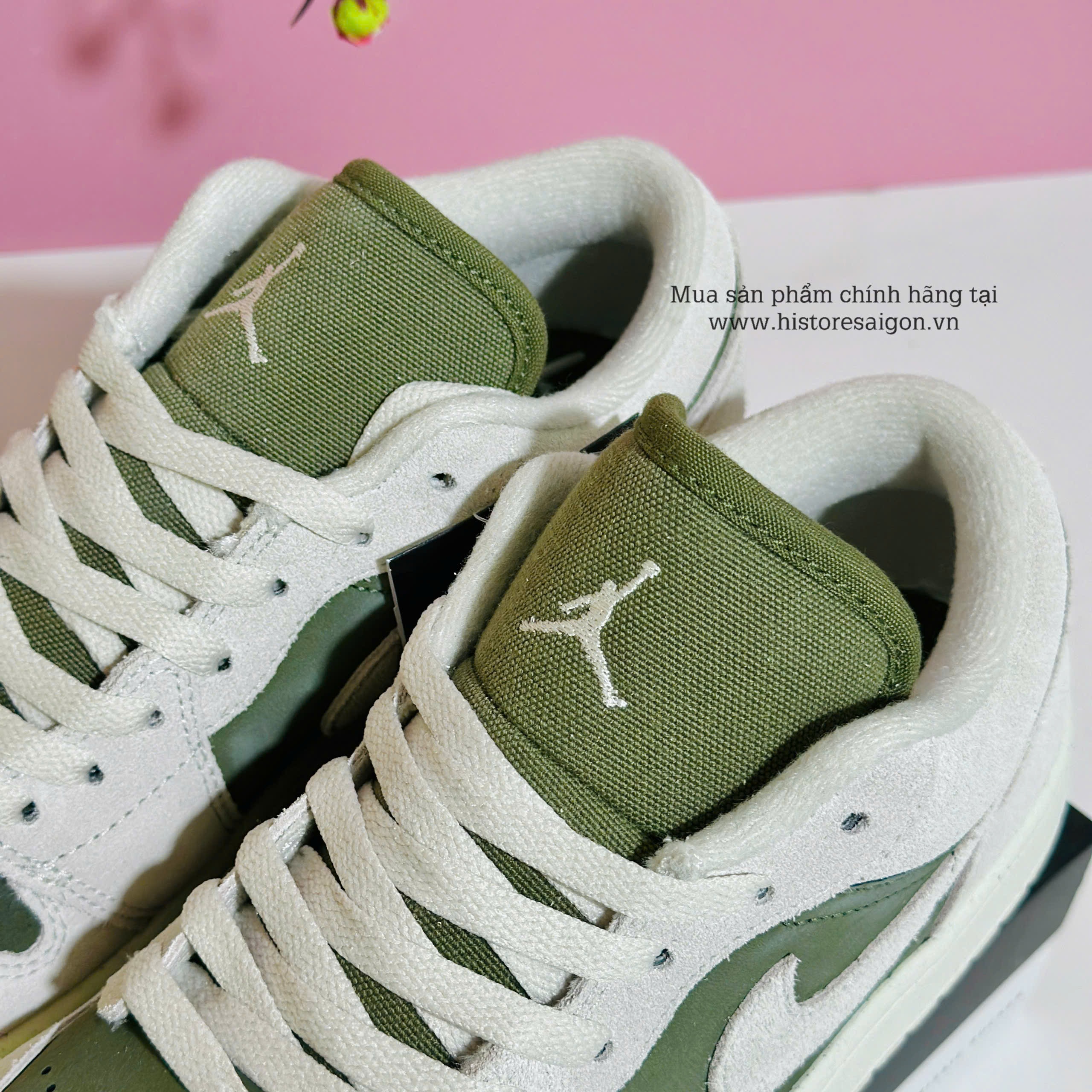 1999 - Giày Nike Air Jordan 1 Low SE Medium Olive Sail HV4089-201 [HÀNG CHÍNH HÃNG]