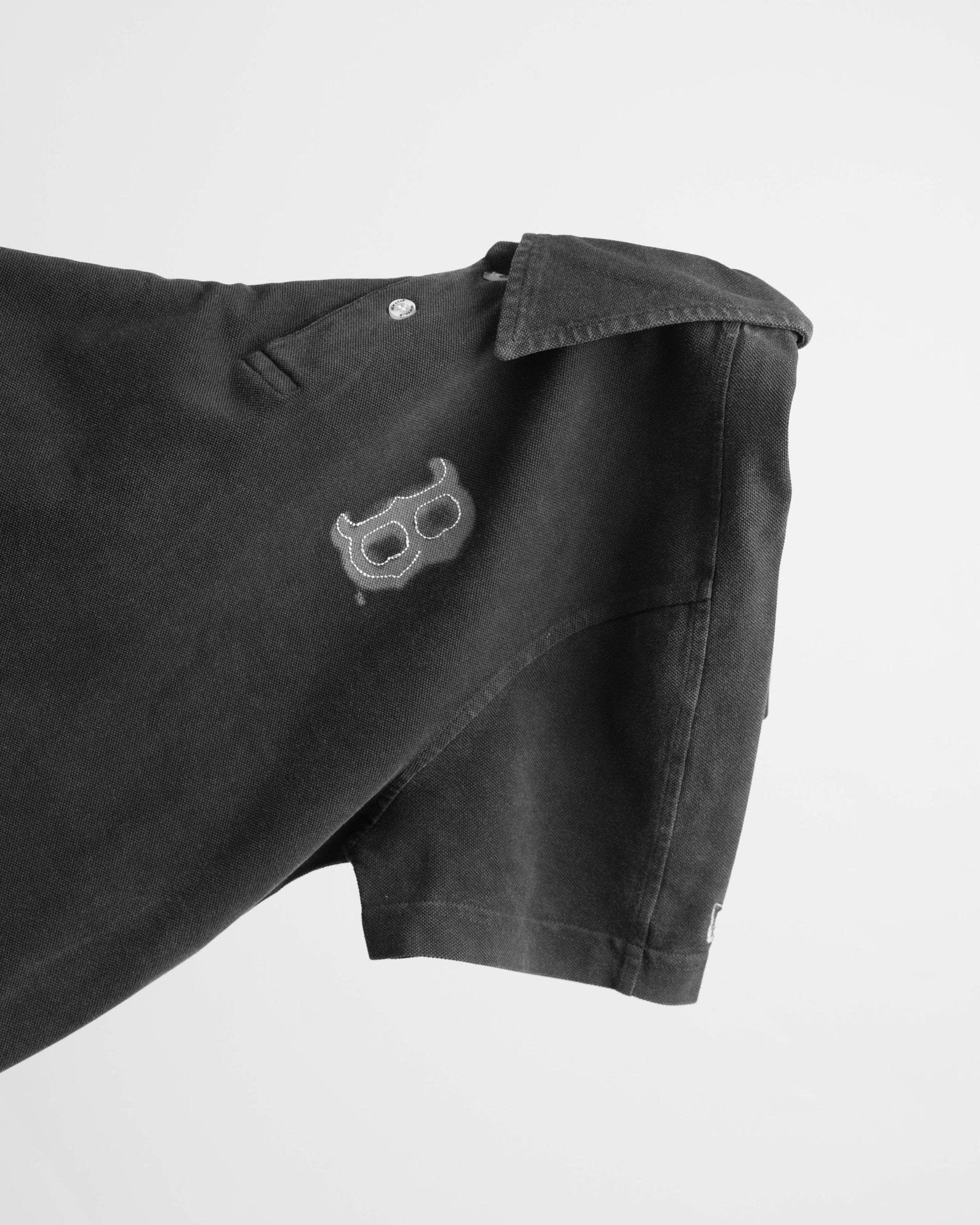 2599 - Áo Polo New Era RedSox Wash - Đen chữ Xám [HÀNG CHÍNH HÃNG]