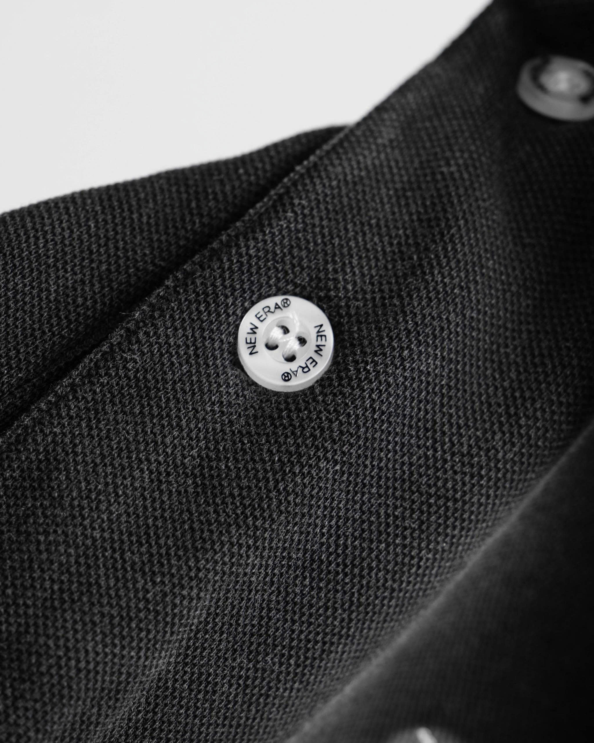 2599 - Áo Polo New Era RedSox Wash - Đen chữ Xám [HÀNG CHÍNH HÃNG]