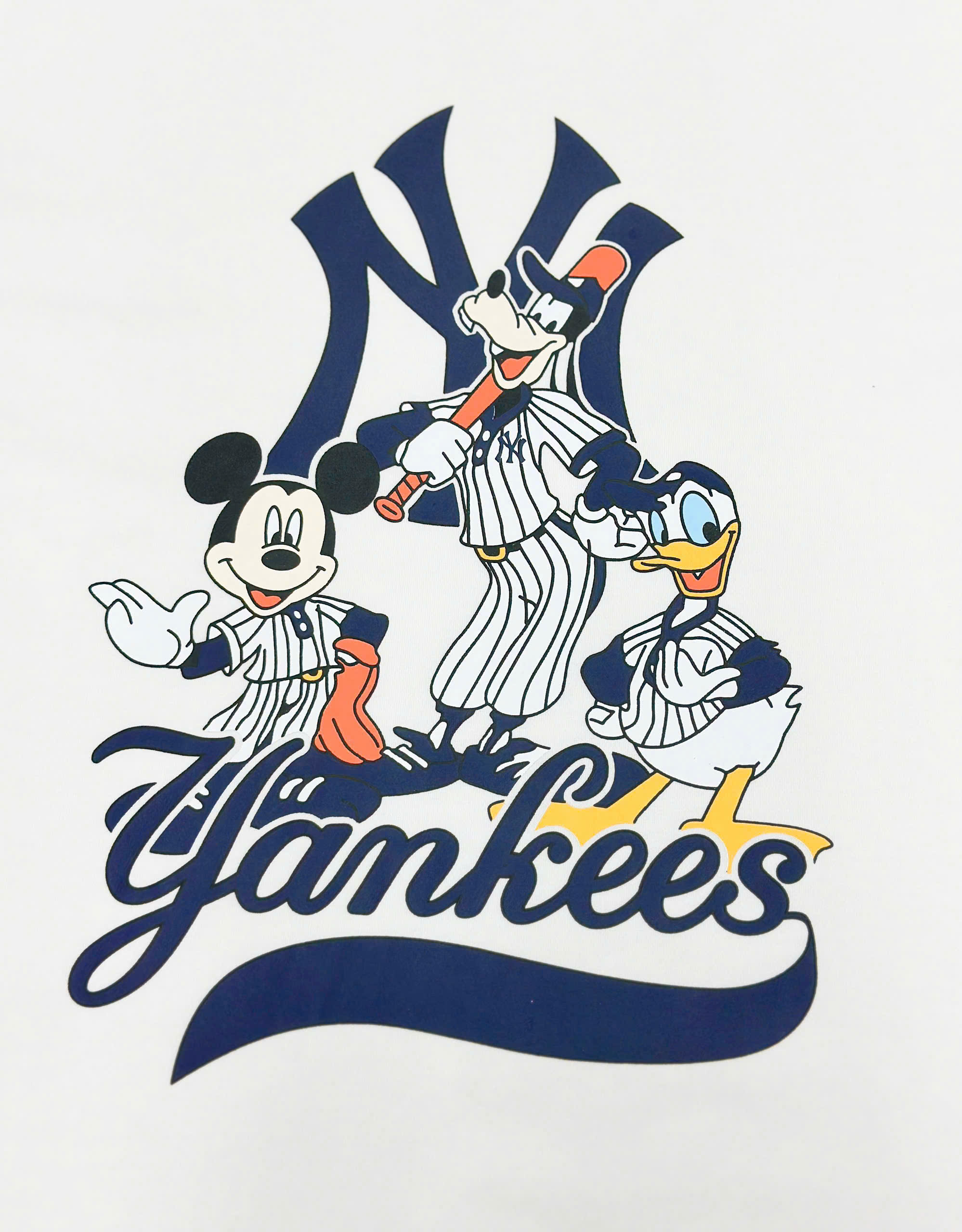 2755 - Áo New Era NY Mickey Family Trắng Kem [HÀNG CHÍNH HÃNG]