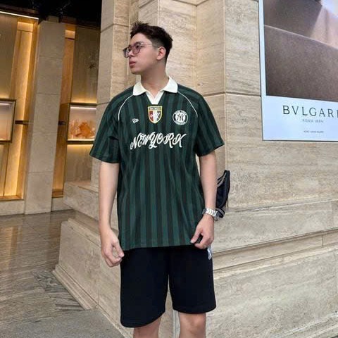 2762 - Áo Polo New Era New York Jersey Xanh Lá [HÀNG CHÍNH HÃNG]