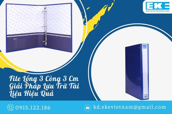 File Lồng 3 Còng 3 Cm - Giải Pháp Lưu Trữ Tài Liệu Hiệu Quả