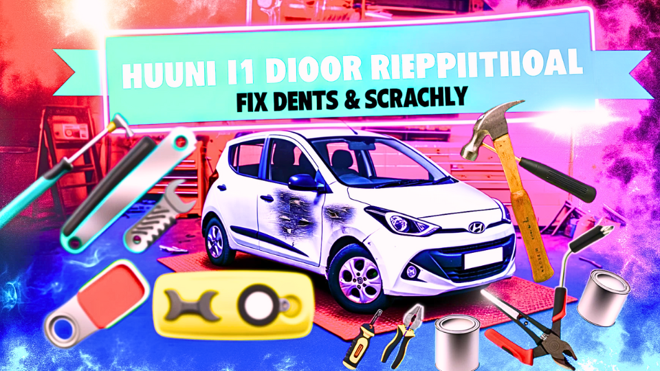 Hướng Dẫn Chi Tiết Cách Sửa Chữa Xe Hyundai i10 Bị Móp và Rách Cửa