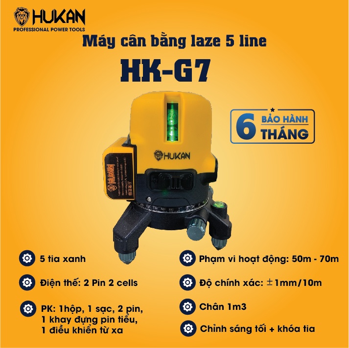Máy cân bằng laze HUKAN HK-G7