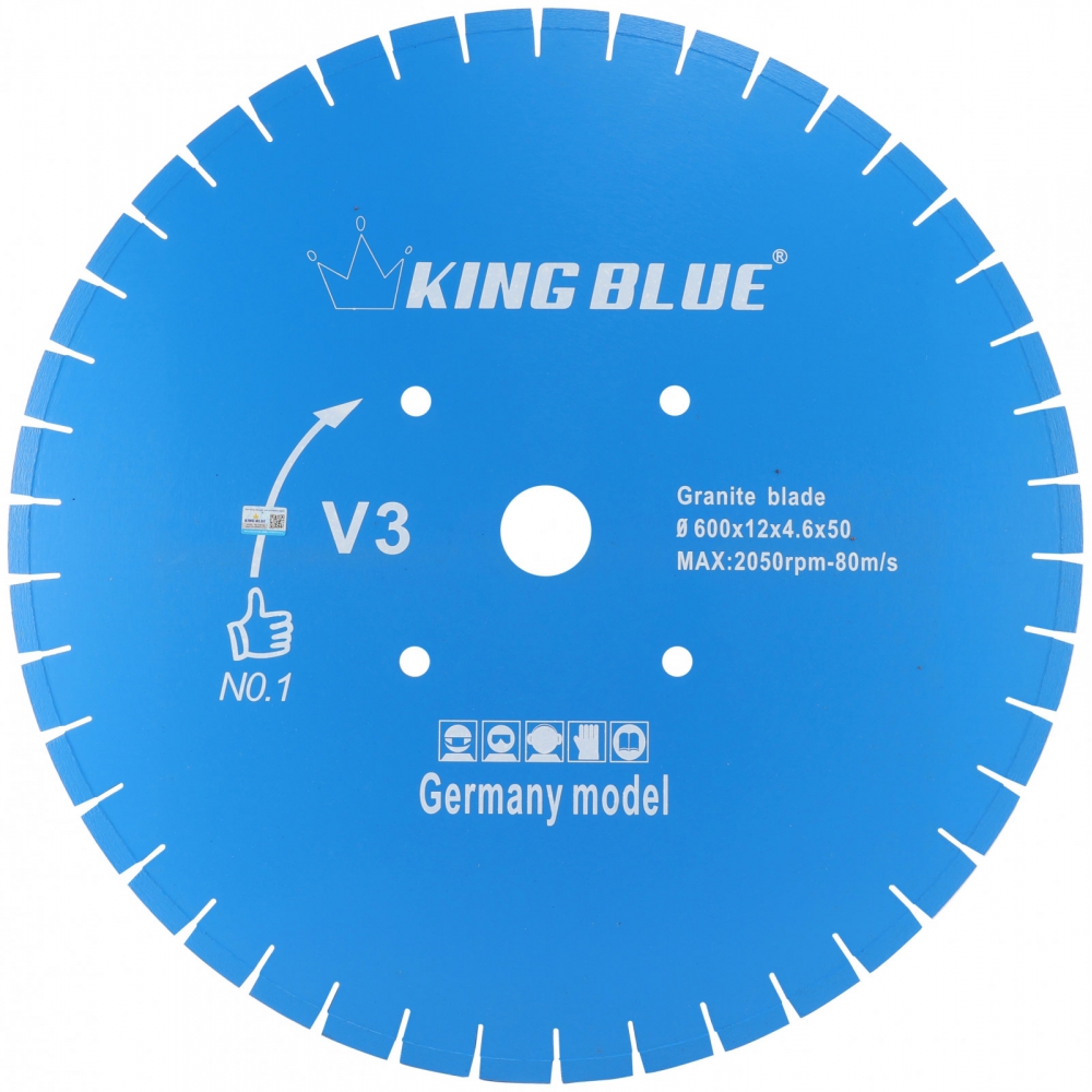 Lưỡi Cắt Đá Granite King Blue V3-600x50x4.6x12R