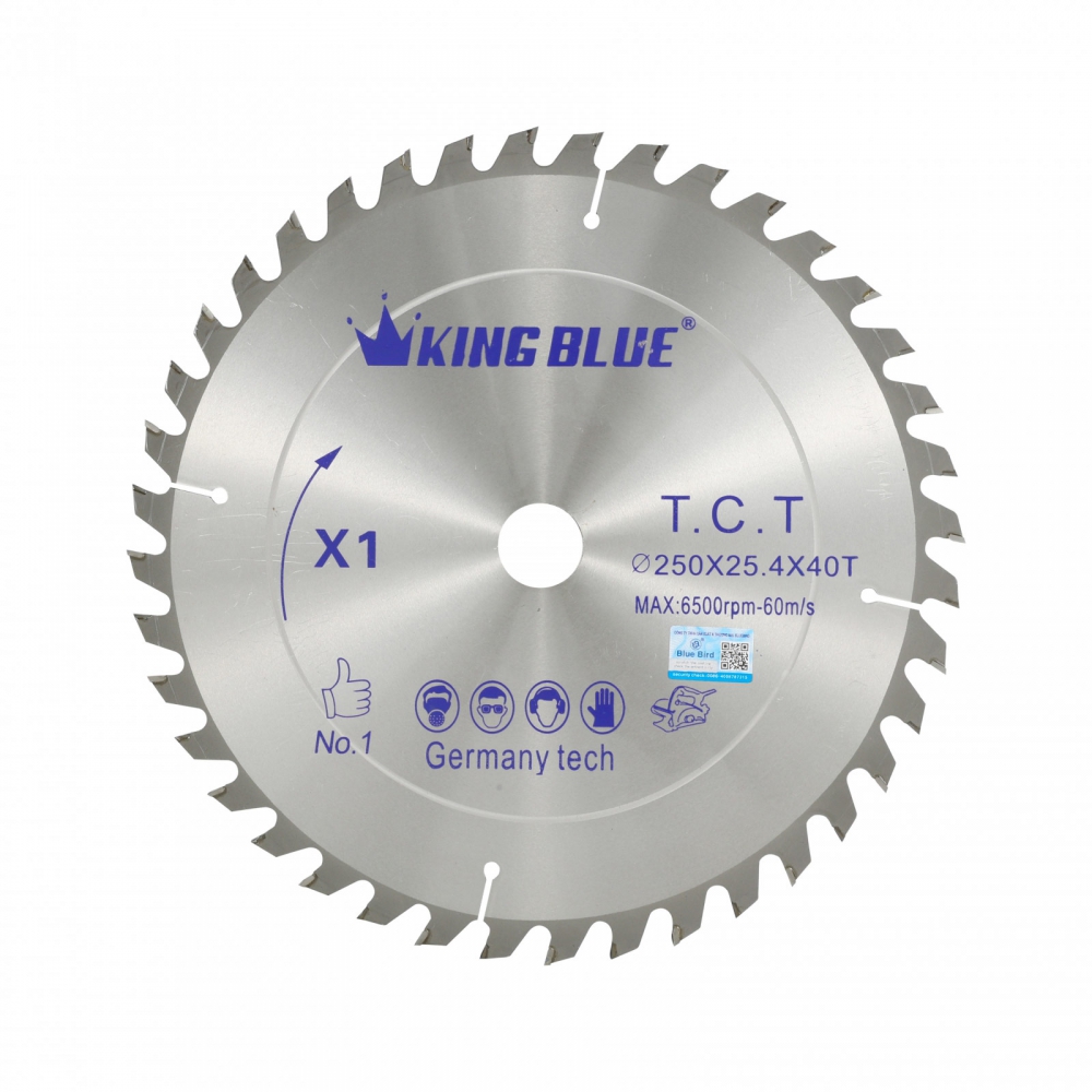 Lưỡi Cưa Gỗ King Blue X1-250X40T (New)