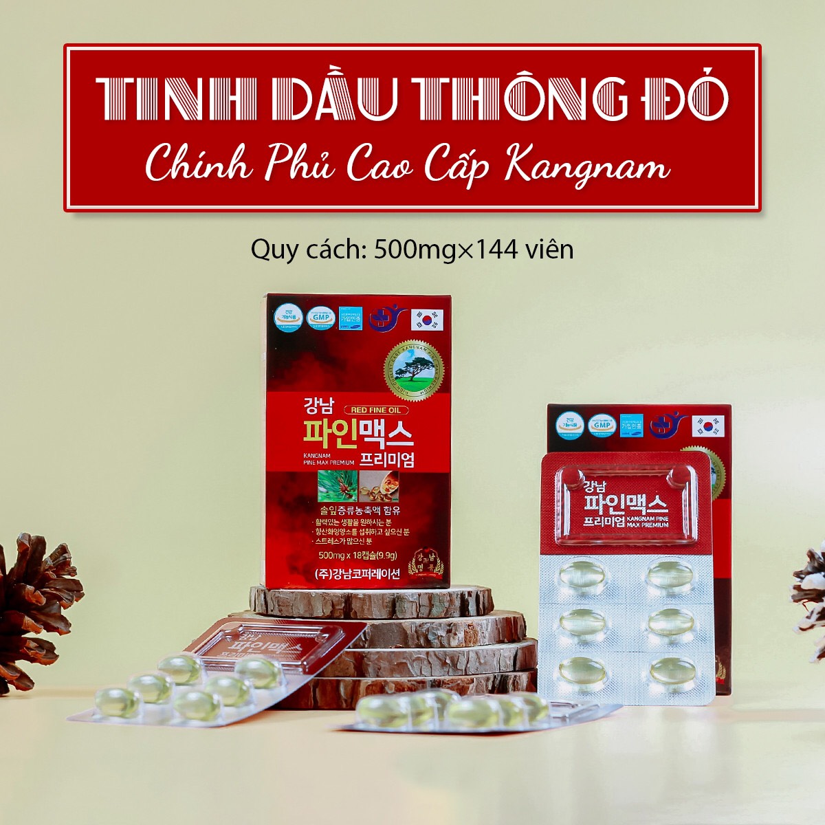 Tinh dầu thông đỏ KangNam Hàn Quốc - Món quà quý giá cho sức khoẻ cả gia đình