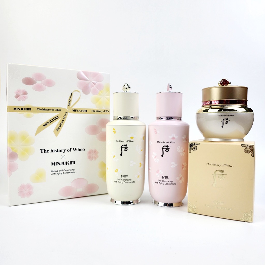 Set cặp tinh chất tái sinh whoo bi chop tặng kem 380kw (10ea)