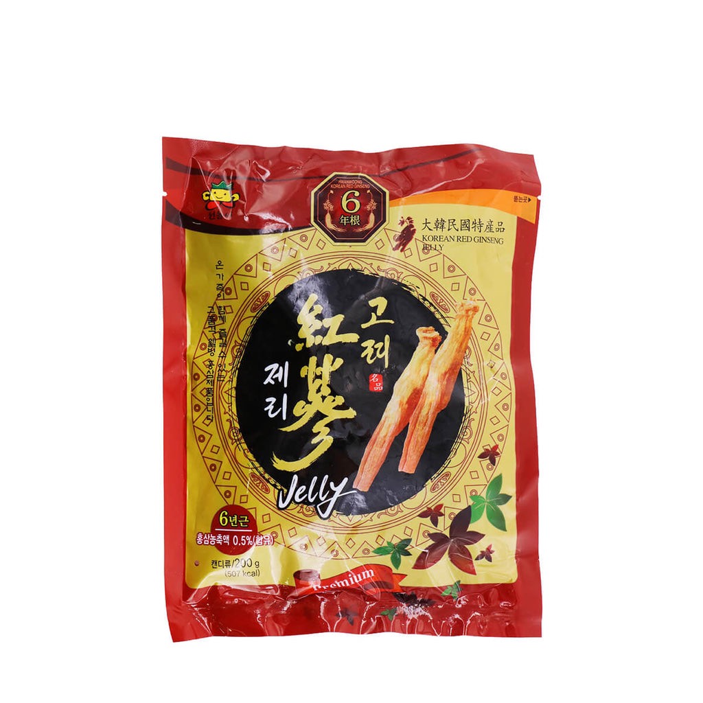 Kẹo sâm dẻo Jelly 200g - thùng 50 gói