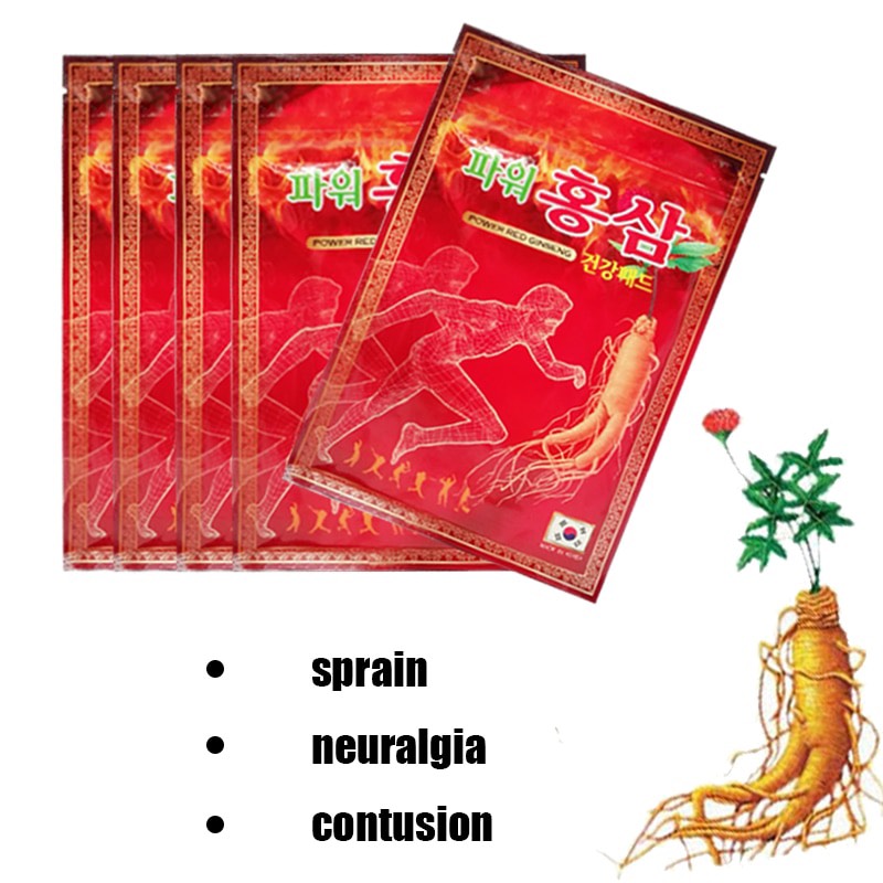 B01-Miếng cao dán hồng sâm đỏ 1 túi 20 miếng (200ea)