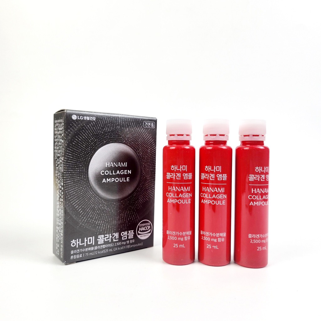 Nước uống collagen Hanami LG lẻ hộp 3 ống (60ea)