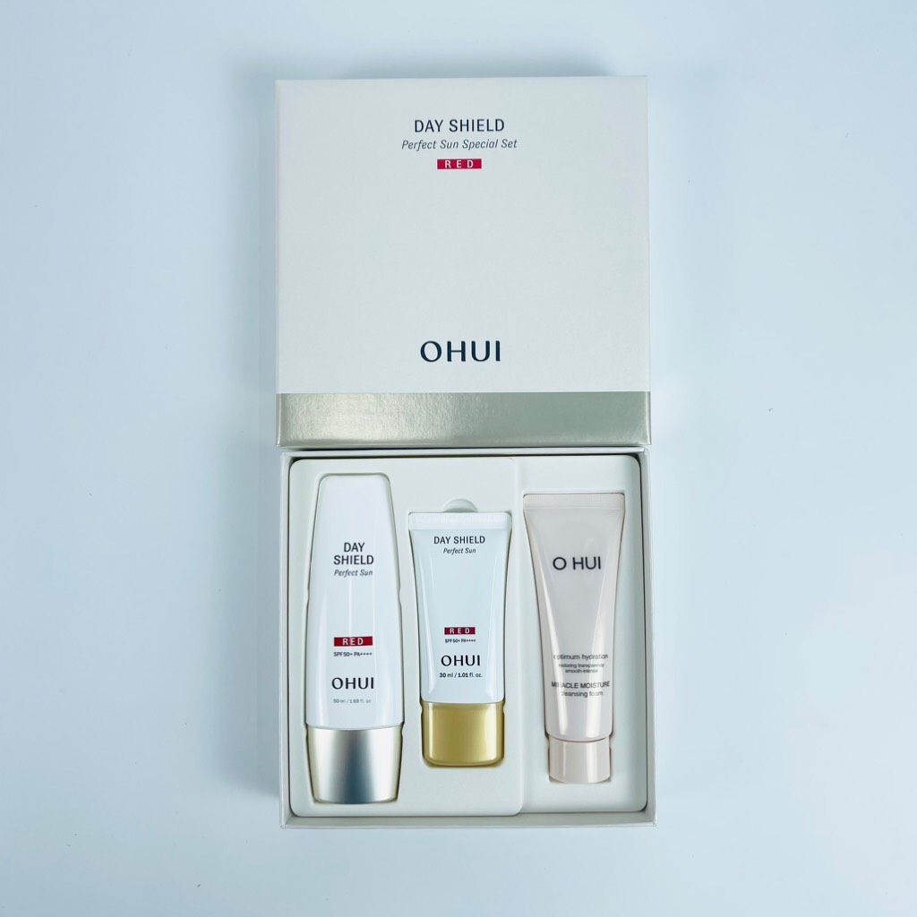 Set kem chống nắng ohui đỏ 47kw (30ea)