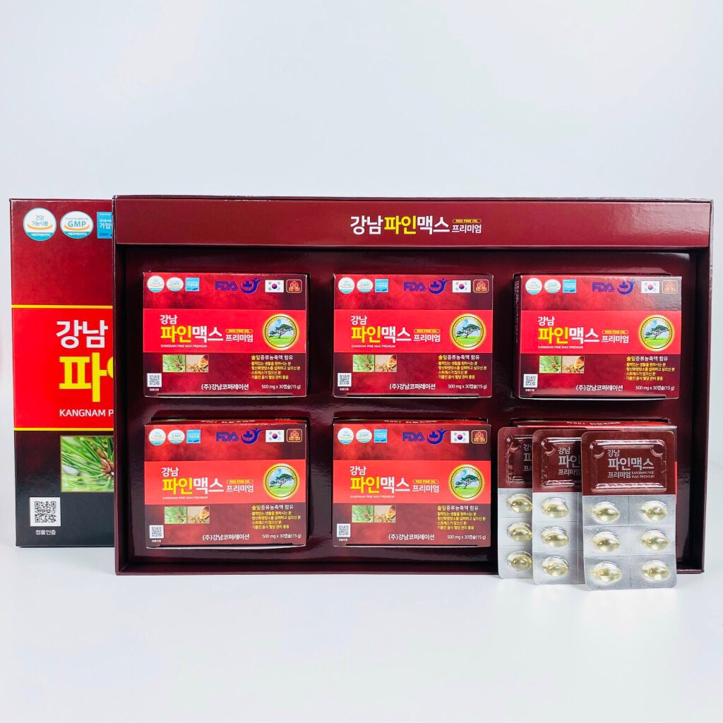 Tinh dầu thông đỏ chính phủ cao cấp Kangnam 180 viên (10ea)