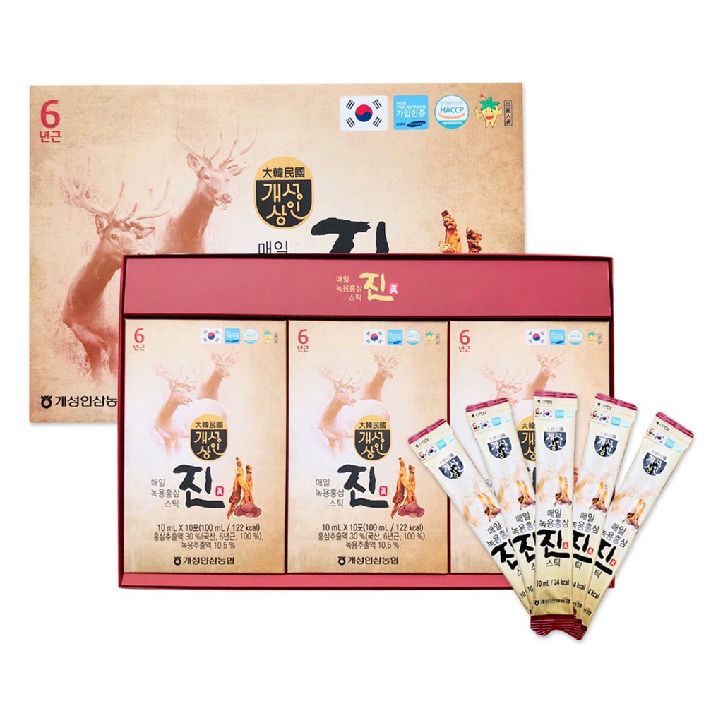 Nước hồng sâm lộc nhung mẫu mới 30 gói (15ea)