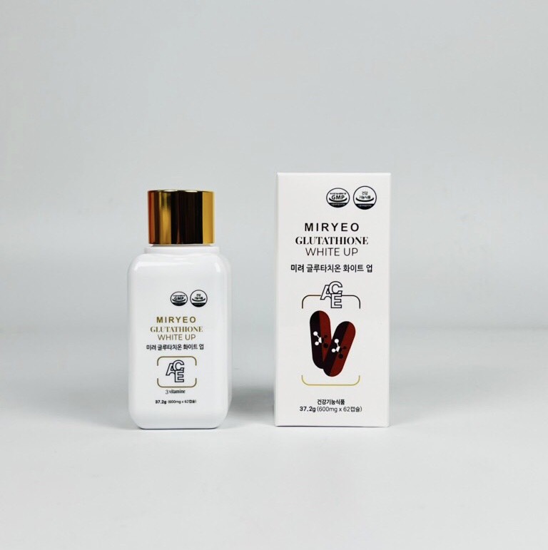 Viên uống trắng da MIRYEO GLUTATHIONE WHITE UP hộp 62 viên (50ea)