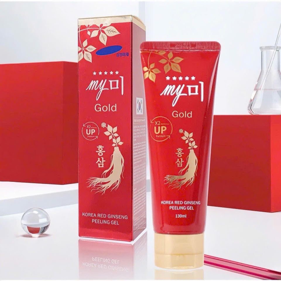Tẩy tế bào chết hồng sâm Korea Red Ginseng Peeling Gel My Gold 130ml