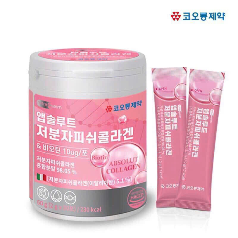 Bột uống collagen cá phân tử thấp Nutra Pharm