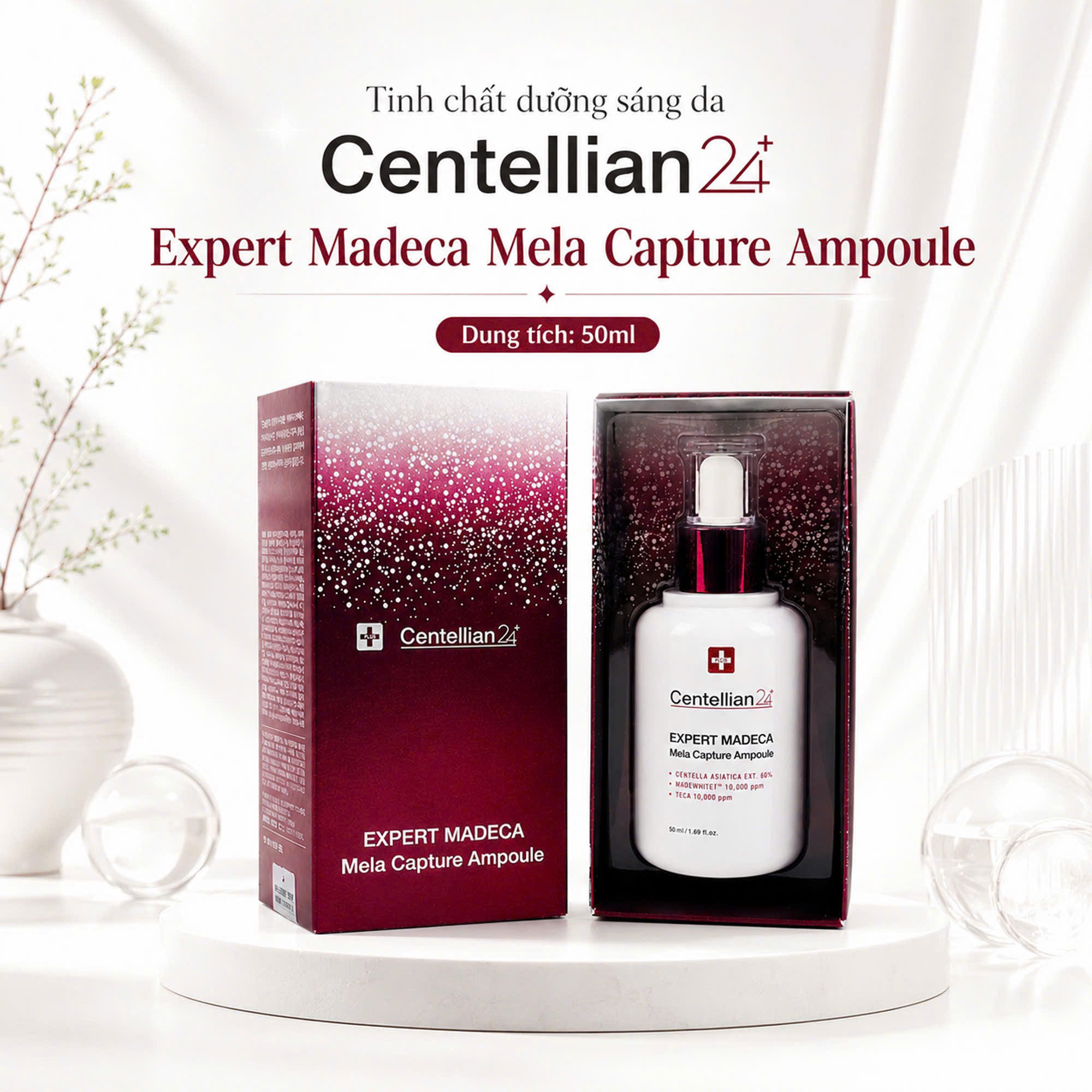 Tinh chất dưỡng sáng da Centellian24 Expert Madeca Mela Capture Ampoule 50ml