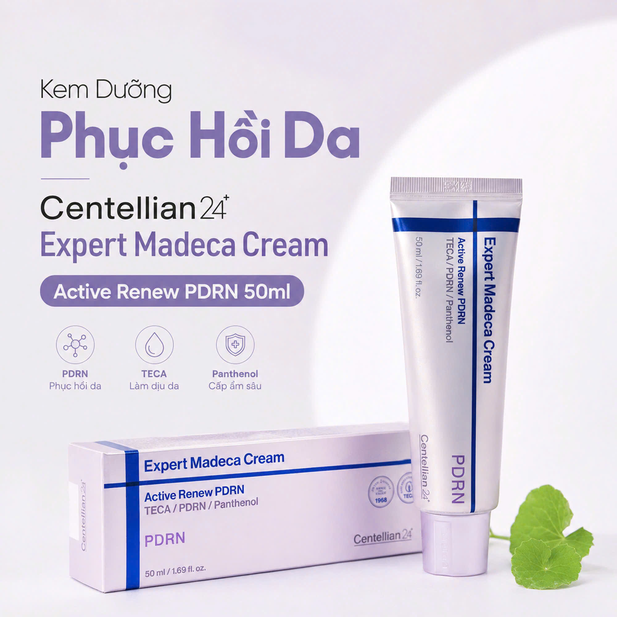 Kem Dưỡng Phục Hồi Da Centellian24 Expert Madeca Cream Active Renew PDRN 50ml
