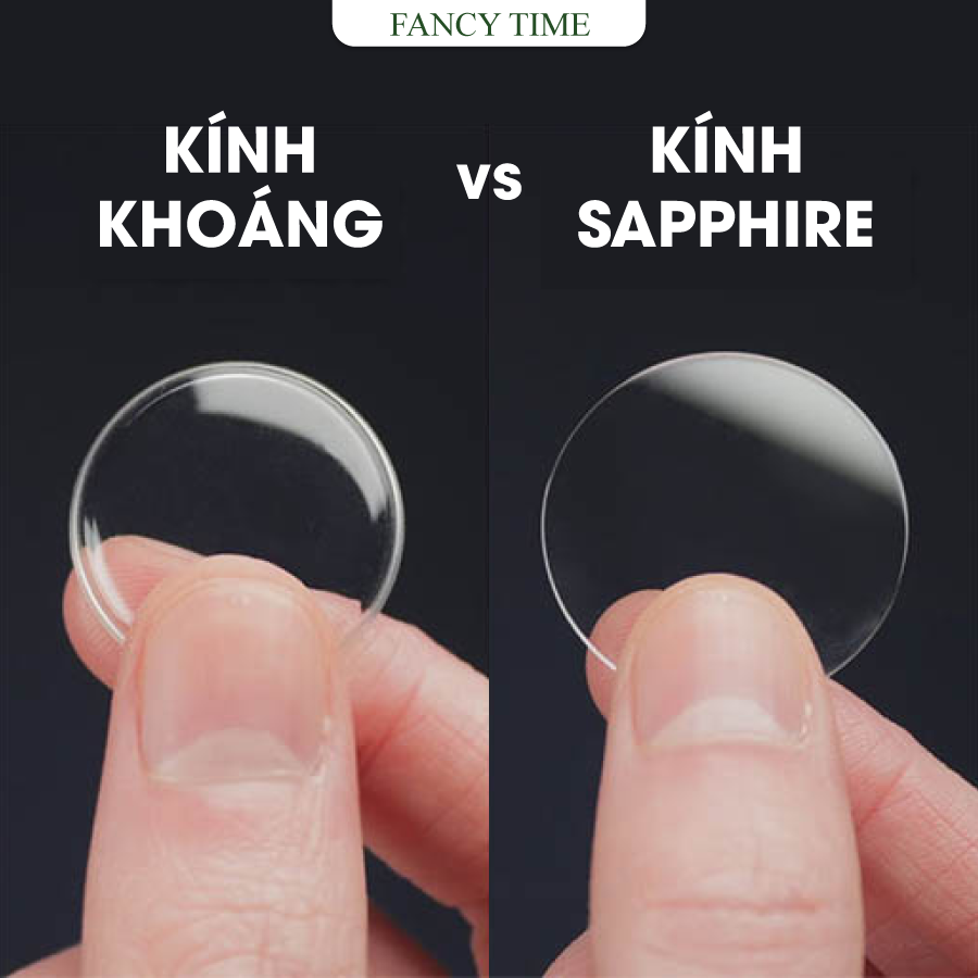 Kính sapphire với kính khoáng? Lựa chọn nào tốt khi chọn đồng hồ