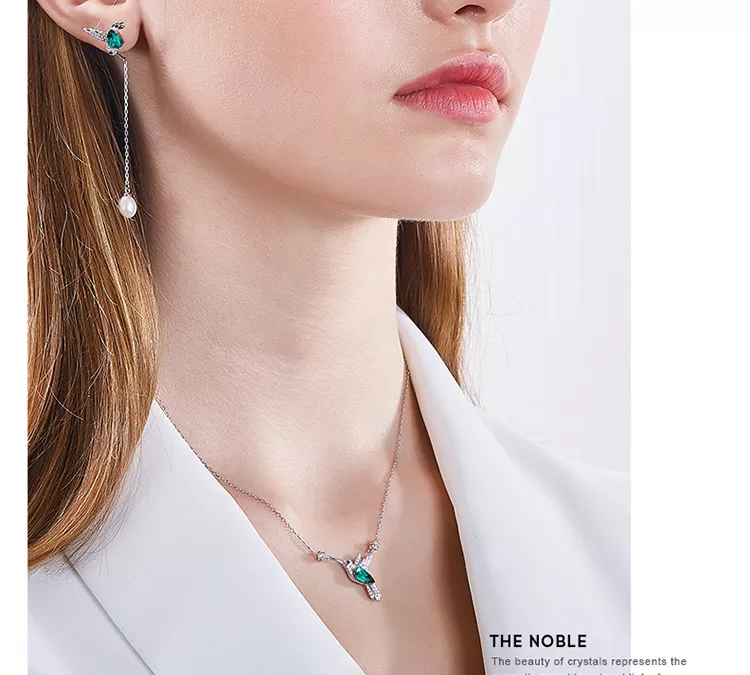 Dây Chuyền ESME ES092 Bạc 925 Cao Cấp Đính Đá Swarovski