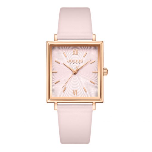 Đồng Hồ Nữ JA-1335 Julius Dây Da Hàn Quốc (2 màu)