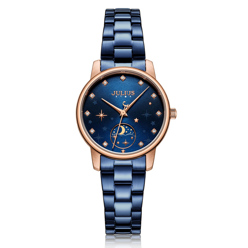 Đồng Hồ Nữ JS-029 Kính Sapphire Julius Star Hàn Quốc (4 Màu)