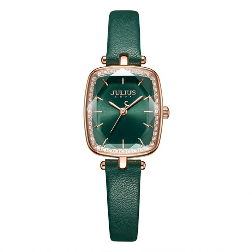 Đồng Hồ Nữ JA-1341 Julius Hàn Quốc Dây Da (4 màu)