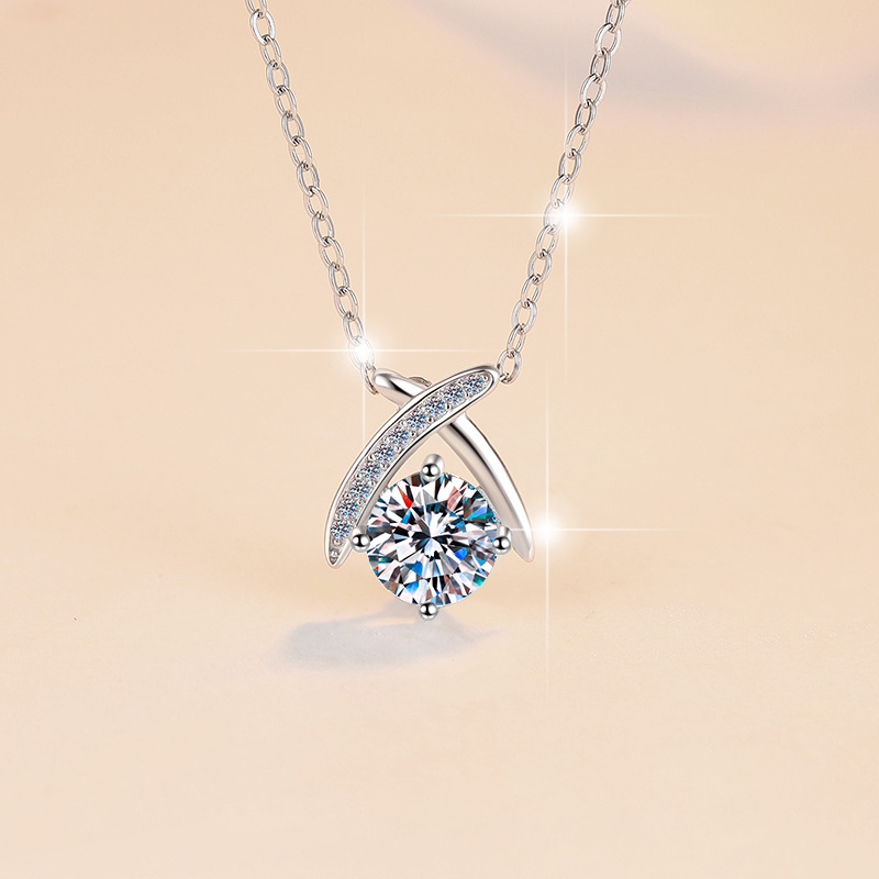 Dây Chuyền ESME ES298AS Kim Cương Đá Moissanite Bạc 925