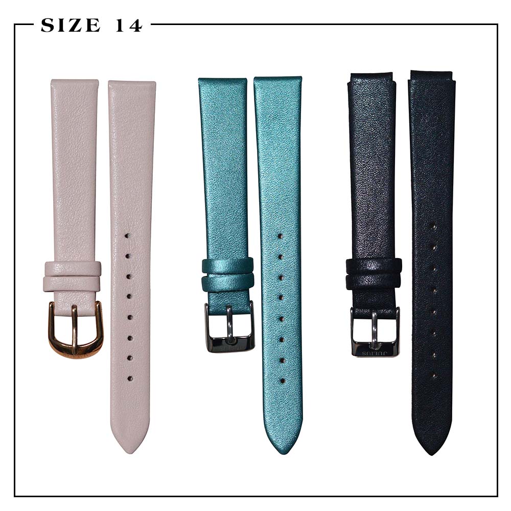Dây Da Đồng Hồ Julius Size 8, Size 10, Size 12, Size 14, Size 20