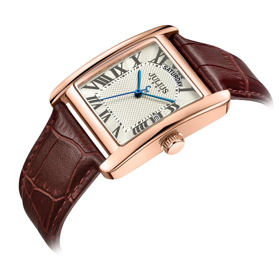 Đồng Hồ Nữ JA-1398C Julius Hàn Quốc Dây Da (Nâu)
