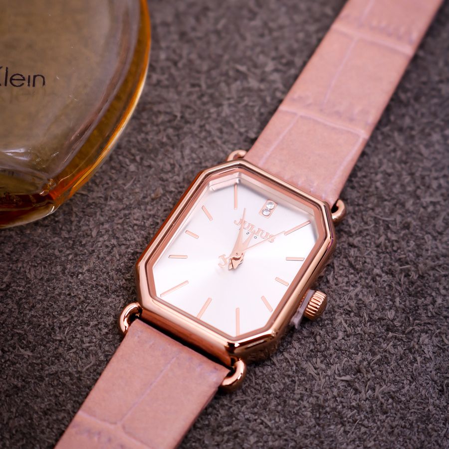 Đồng Hồ Nữ JA-1356 Julius Hàn Quốc Dây Da (2 màu)