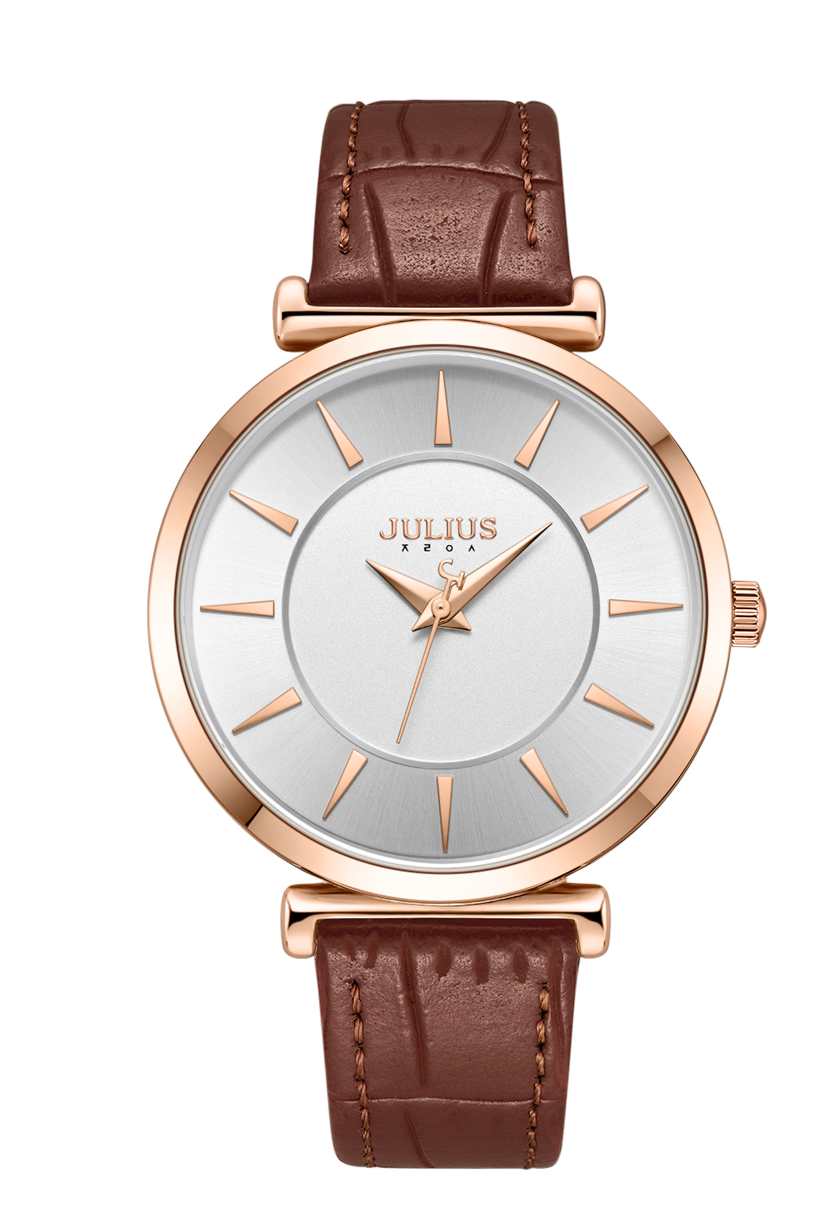 Đồng Hồ Nữ JA-1376 Julius Hàn Quốc Dây Da (4 Màu)