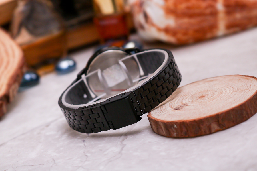 Đồng Hồ Nữ JA-1265LD  Julius Hàn Quốc Dây Thép (ĐEN)