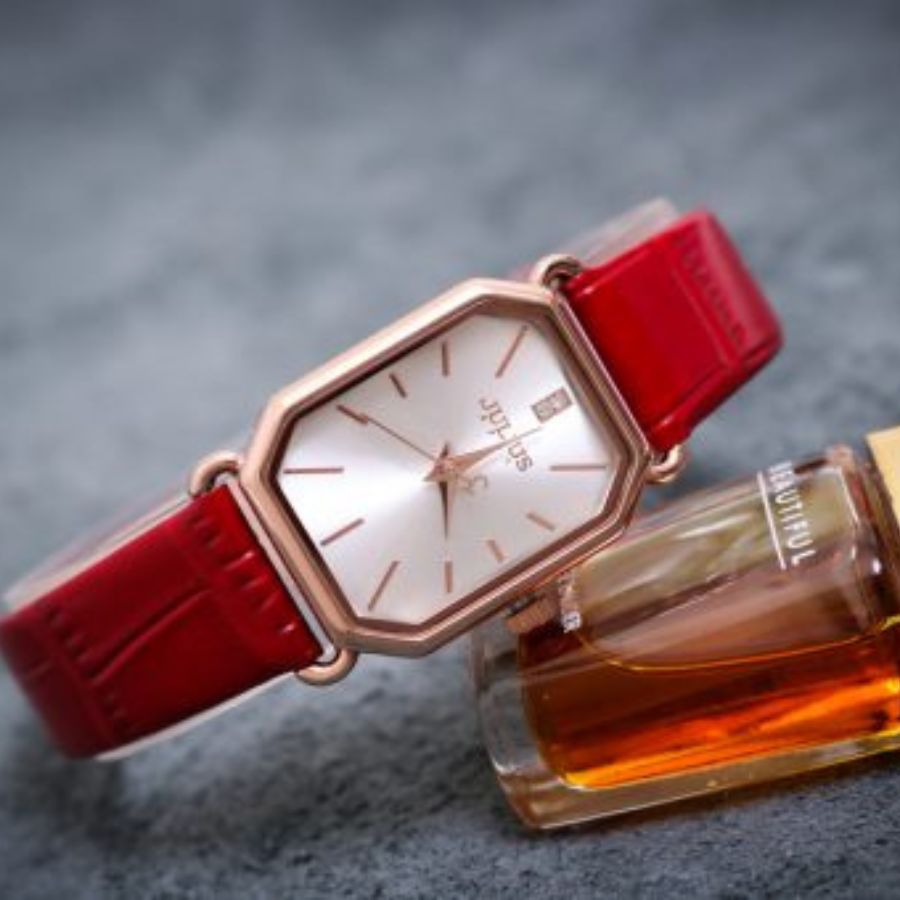 Đồng Hồ Nữ JA-1356 Julius Hàn Quốc Dây Da (2 màu)