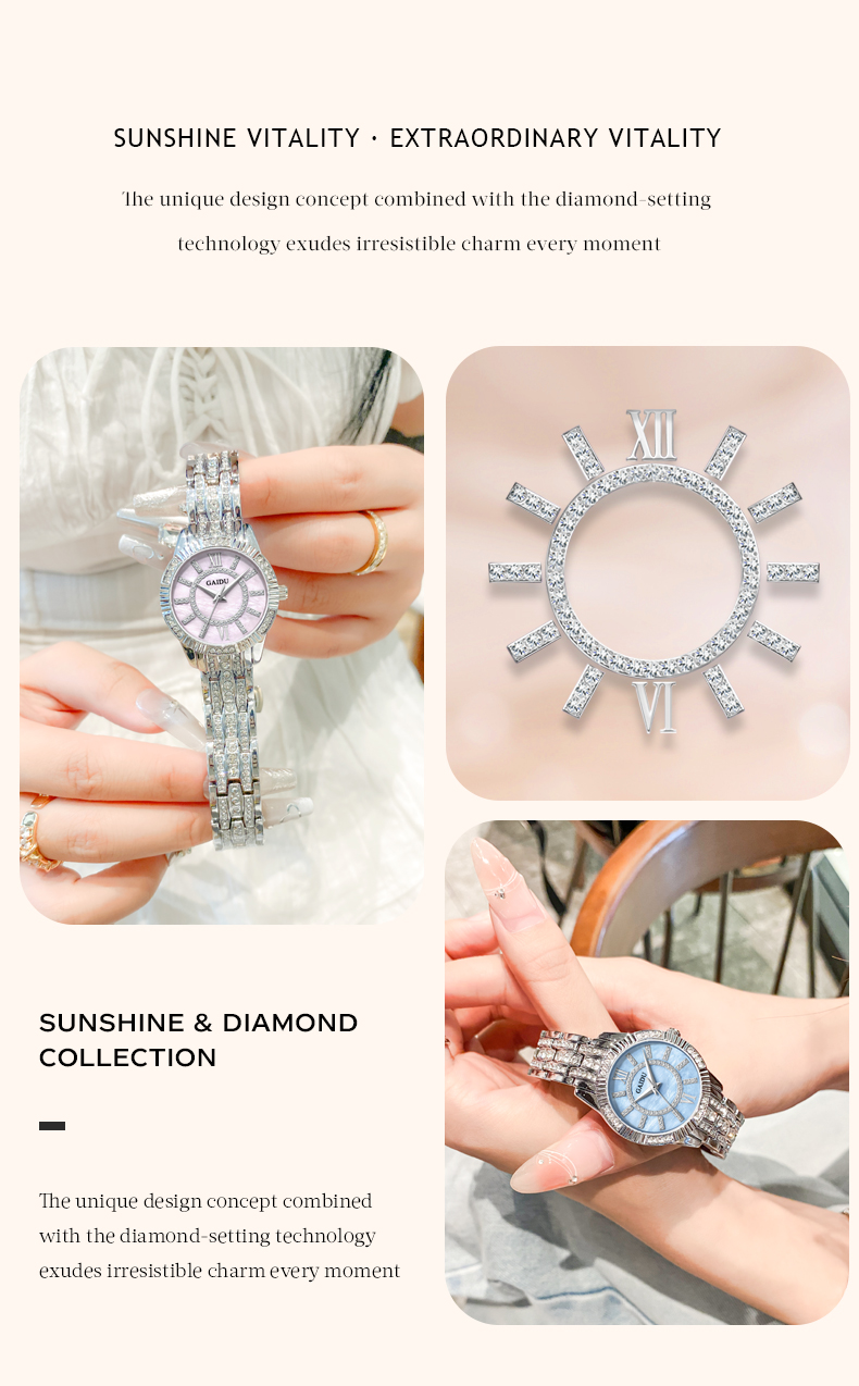 Đồng Hồ Nữ GAIDU KD-6029 ( 3 MÀU )