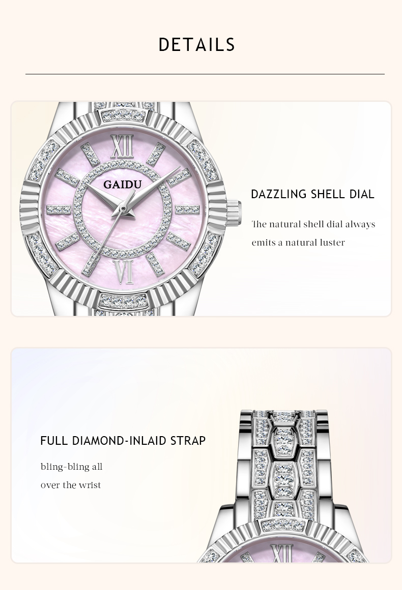 Đồng Hồ Nữ GAIDU KD-6029 ( 3 MÀU )