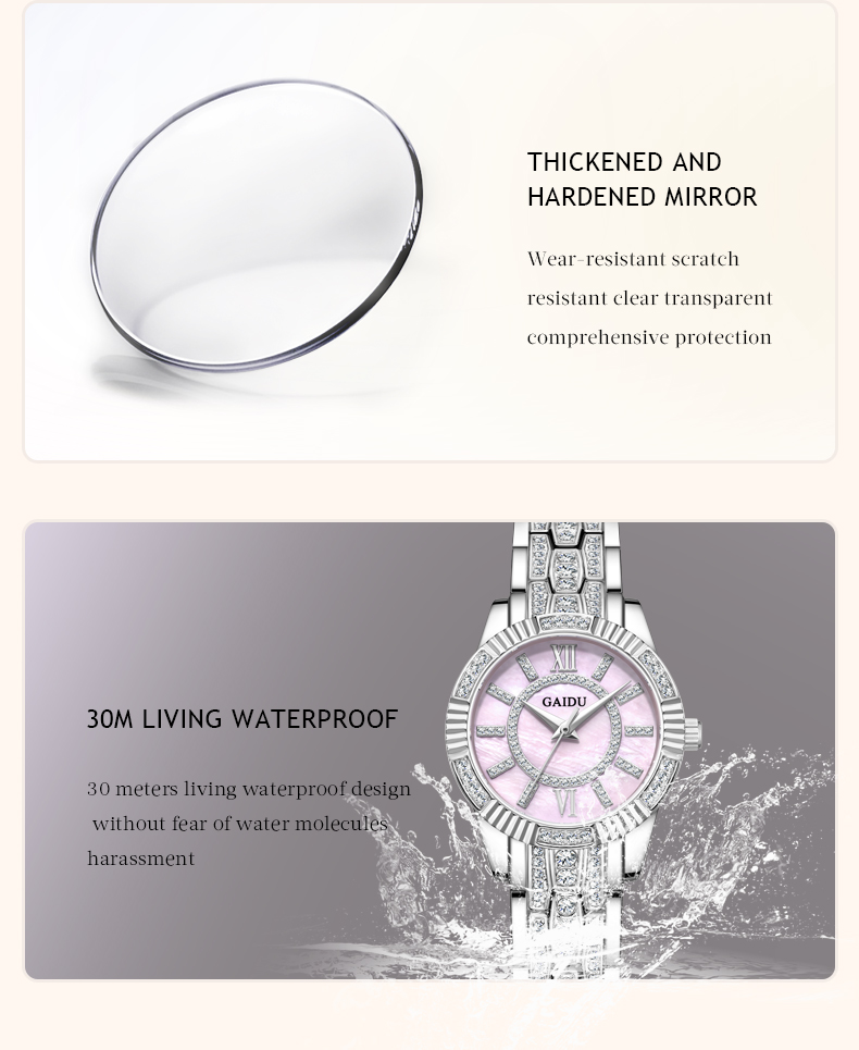 Đồng Hồ Nữ GAIDU KD-6029 ( 3 MÀU )