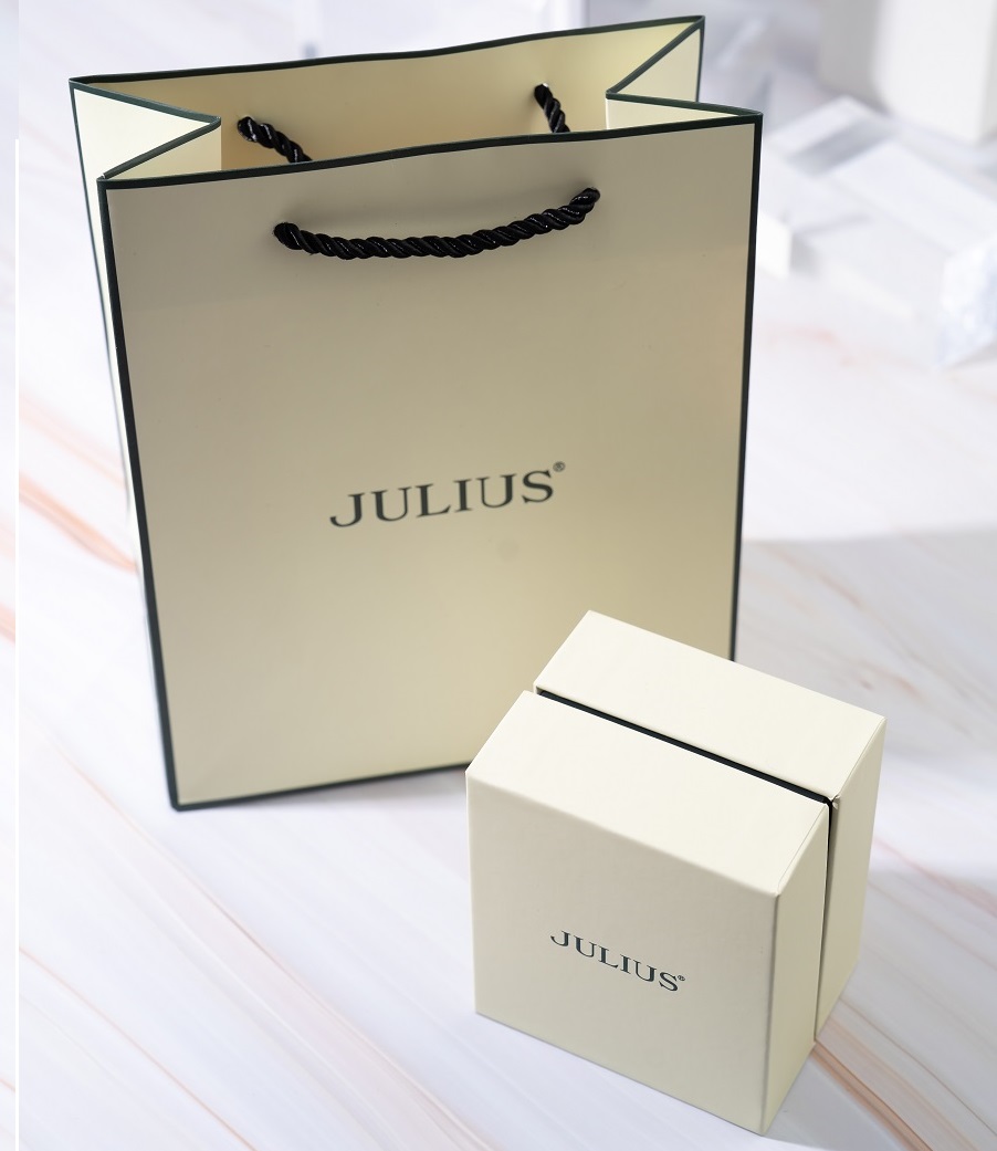 Đồng Hồ Cặp JA-1392MC/LC Julius Hàn Quốc Dây Da (Xanh)