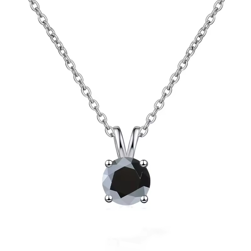 Dây Chuyền ESME ESHK082C Kim Cương Đá Moissanite Bạc 925 Xi Kim 5 lớp